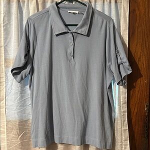 Calvin Klein Light Blue Polo Shirt woman’s xl